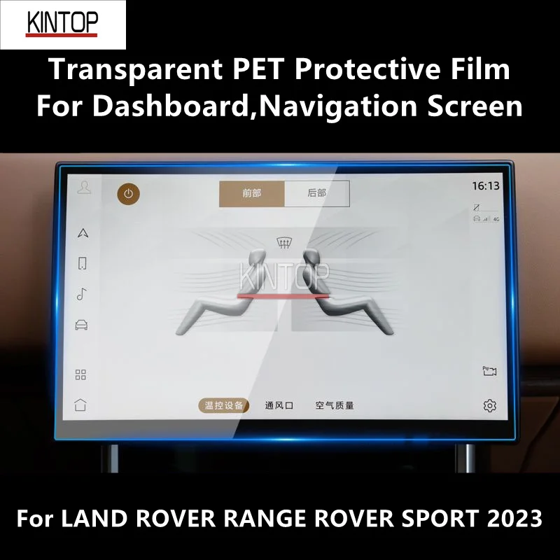 For Land Rover Range Rover Sport 2023 Dashboard,Navigation Screen Transparent Pet Protective Film Anti-Scratch Accessories Refit