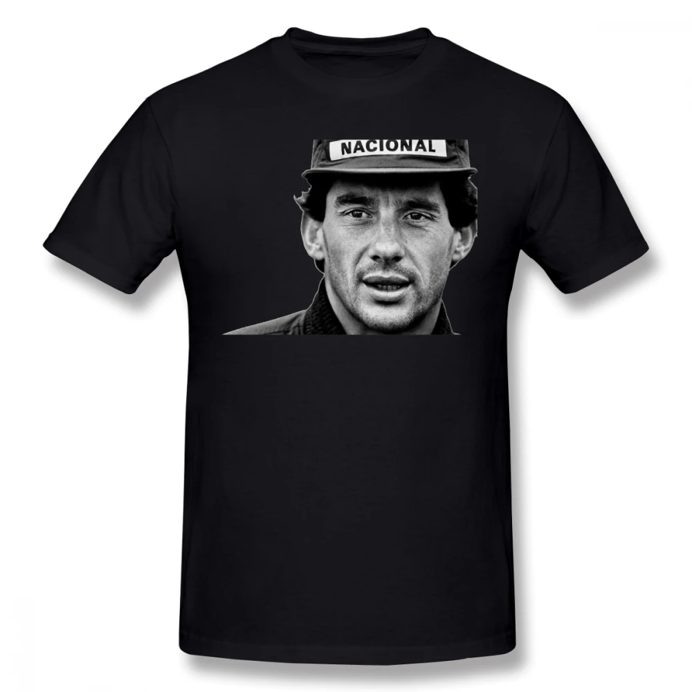 Ayrton Senna T Shirt Ayrton Senna T-Shirt Cute Man Tee Shirt Basic Stampato Manica Corta 4Xl 100 Cotone Tshirt