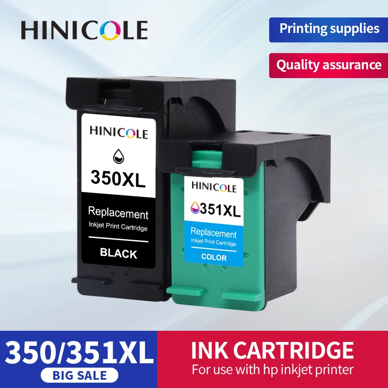 Hinicole Rigenerato Per Cartuccia D'Inchiostro Nero Hp 350 350Xl Compatibile Con Stampanti Hp Deskjet D4260 4260 D4360 C4200