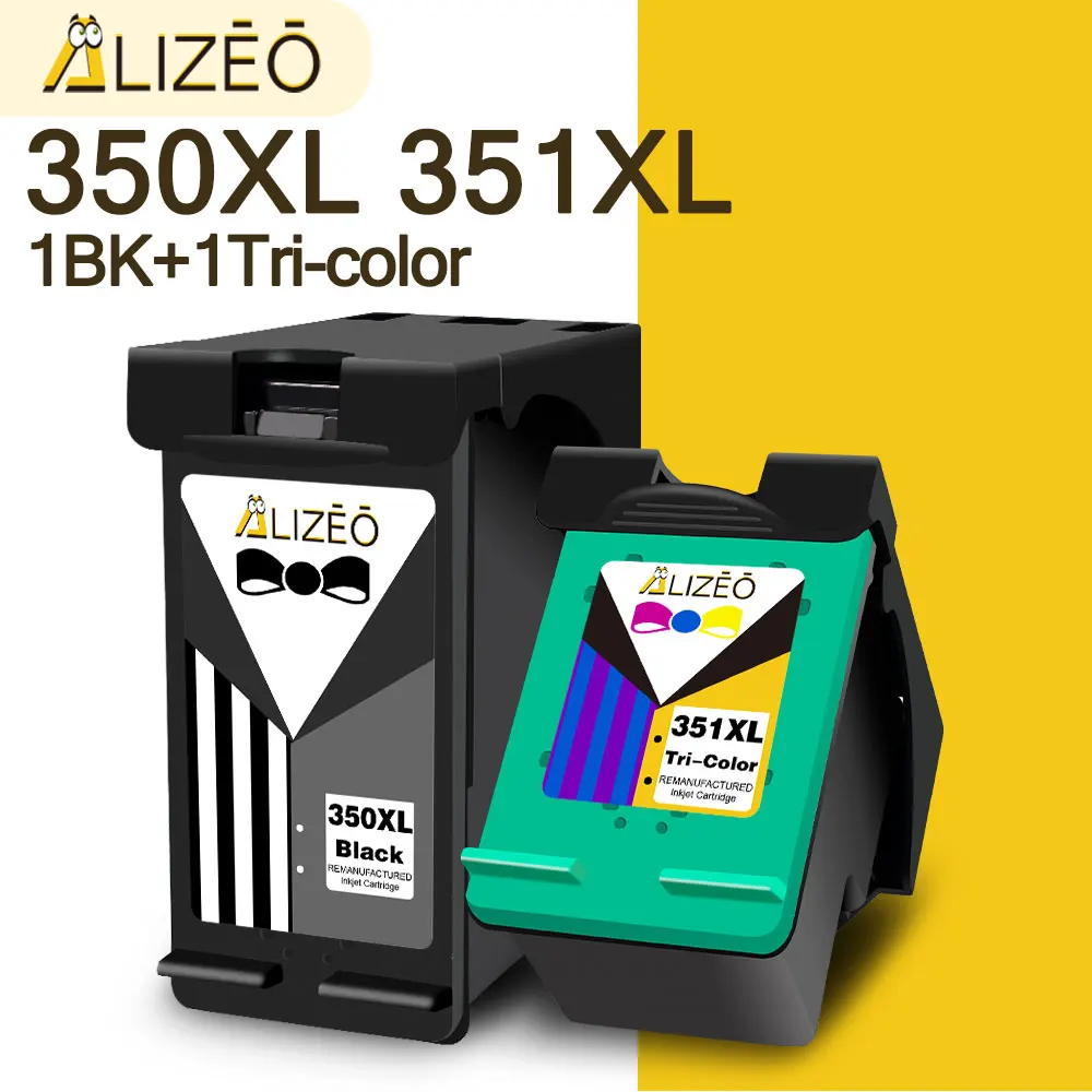 Alizeo Rigenerato Per Hp 350 351 Cartuccia D'Inchiostro Per Hp Deskjet D4200 D4260 D4263 D4360 Phontsmart C4200 C4210 C4250 C4272