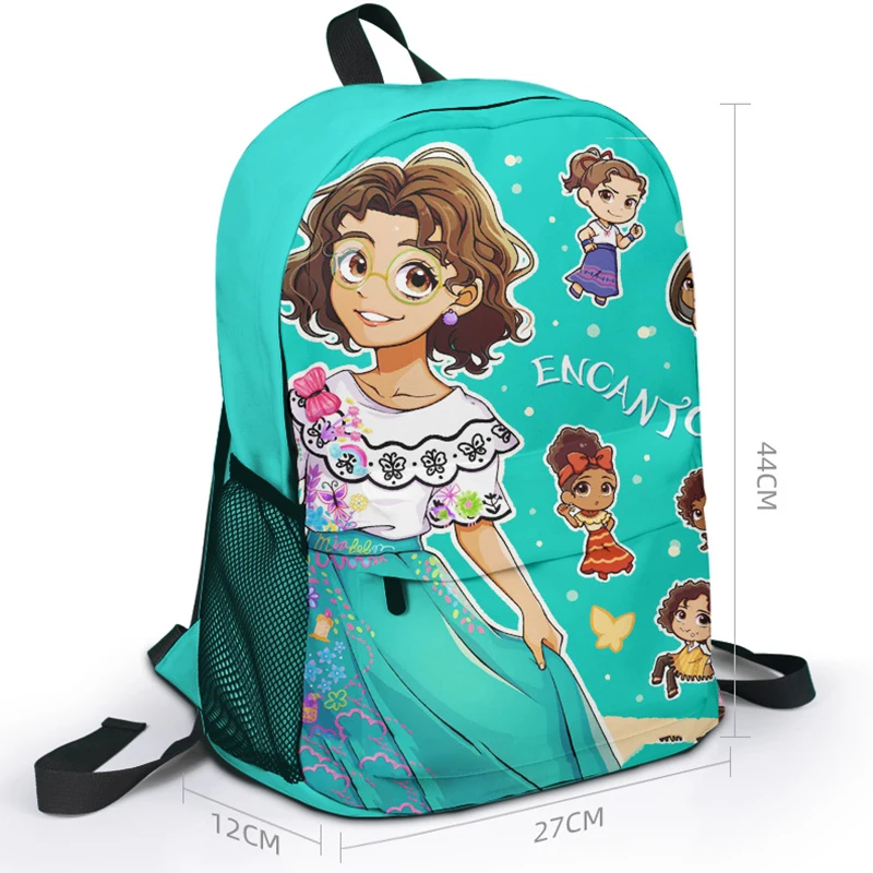 Disney Encanto Mirabel Isabella School Bag Fashion Casual Cute Cartoon Teen Outdoor Travel Canvas Backpack