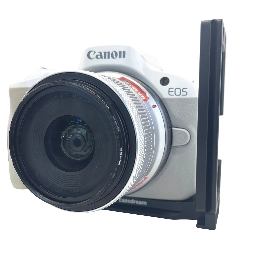 R50 Cable Lock Treppiede Quick L Shape Plate Holder Per Canon R50 Camera Live Streaming Tether Shooting Photography