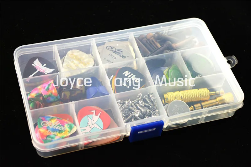 Niko Grande Trasparente Scatola Di Plastica Picks Cassa Picks Holder Risparmia Chitarra Picks & Accessori Per Chitarra Strumento Spedizione Gratuita
