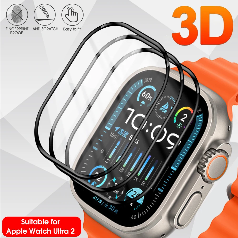 Per Iwatch Ultra 2 Screen Protector Smartwatch Waterproof 3D Curved Soft Films Per Apple Watch Ultra 2 49Mm Accessori