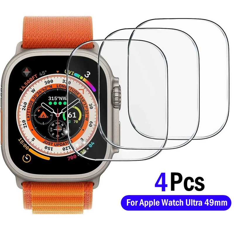Per Apple Watch Ultra Screen Protector 49Mm Hd Vetro Temperato Trasparente Per Iwatch 8 Ultra Iwatch Ultra Smartwatch Accessori