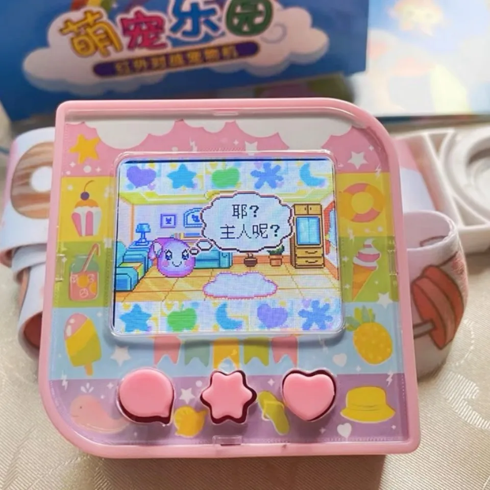 Tamagotchi Original Sugar Cube Electronic Pet Machine Console Di Gioco Schermo A Colori Cinese Bambini Pet Development Toy Gifts