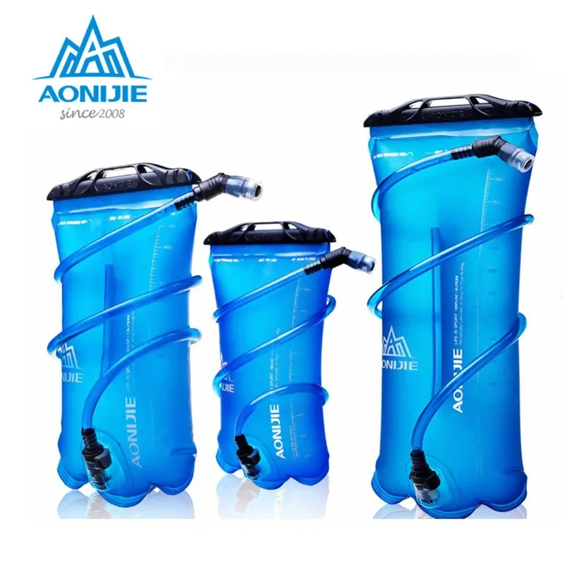 Aonijie Sd16 1.5L 2L 3L Ciclismo Corsa Pieghevole Tpu Sacca D'Acqua Sacca Di Idratazione Sportiva Per Campeggio Escursionismo Arrampicata 500Ml