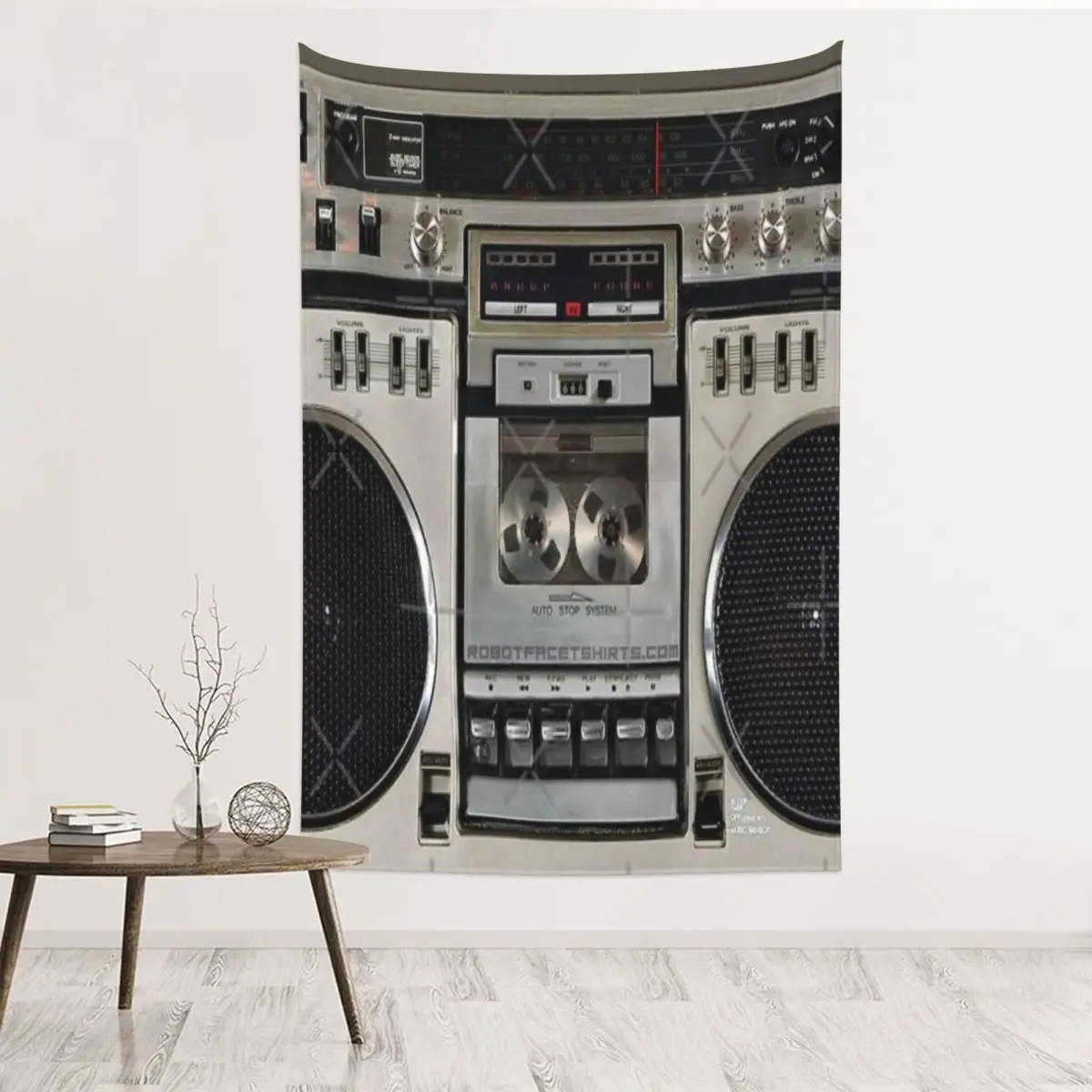 Vintage 80S Boombox Ghettoblaster 2 Per Decorare Arazzo