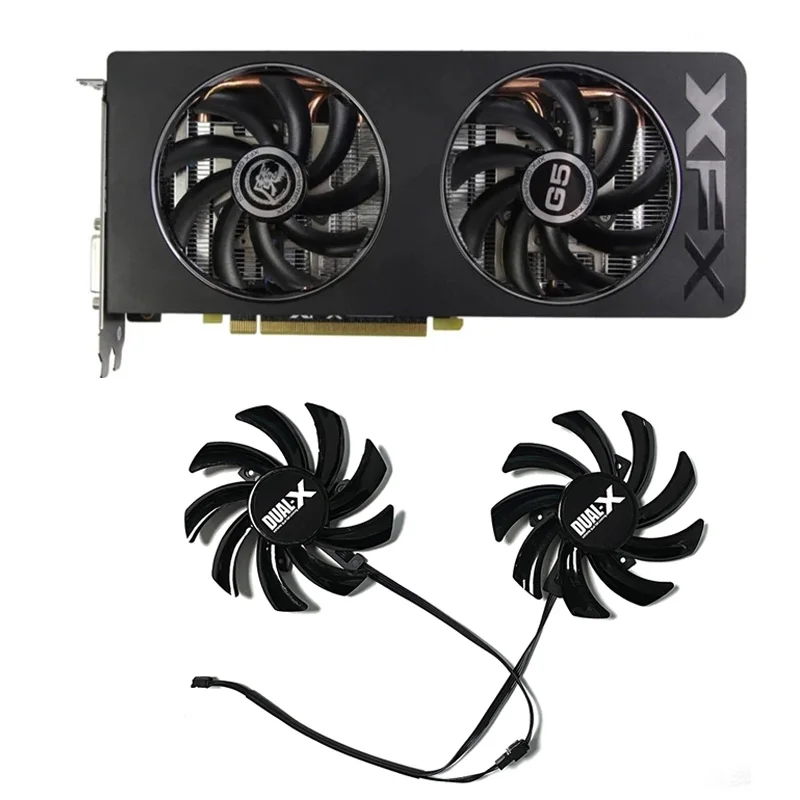 2Pcs Fd7010H12S Fdc10H12S9-C R9 270X Gpu Di Raffreddamento Per Xfx R9 285/280/290/290X/280X Rx 480/470 Sapphire R9 270X 280