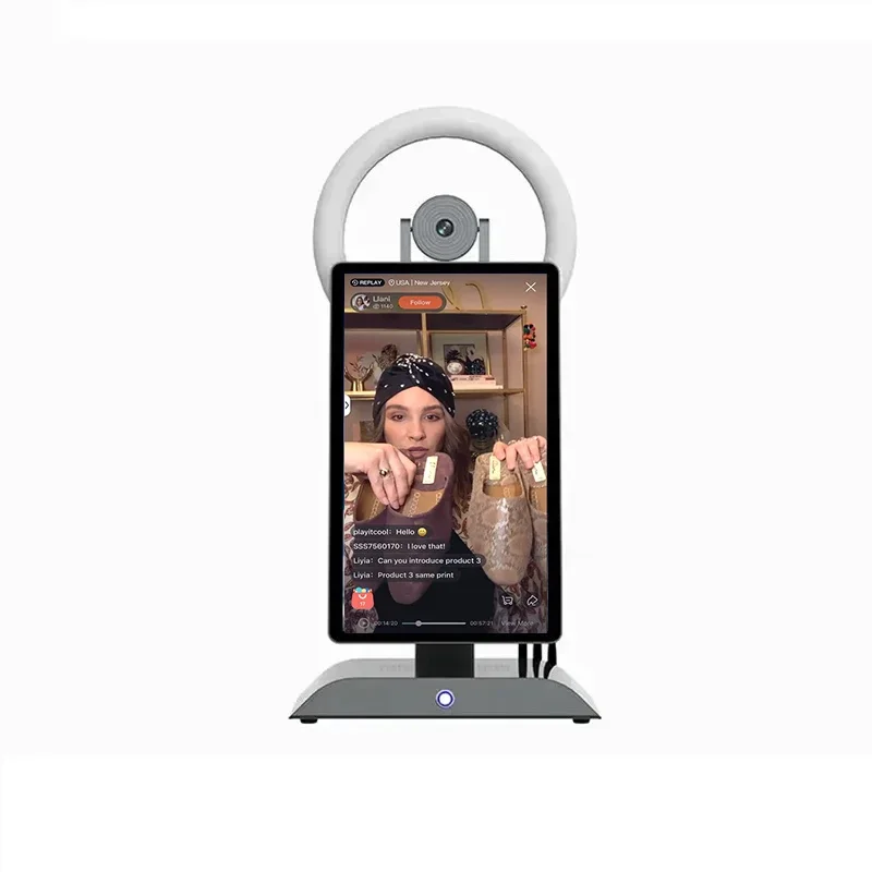 Tvision Custom Intelligent Live Broadcast Equipment 15.6 Pollici 10 Punti Touch Desktop Live Stream Screen Macchina All-In-One