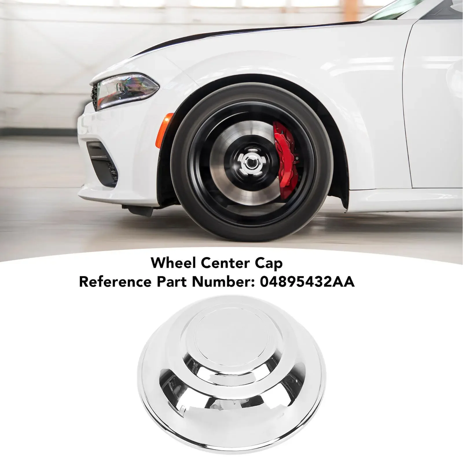 Misura Per 06-21 Dodge Charger Chrysler 300 Chrome Hub Cap Center Cap Muslimah
