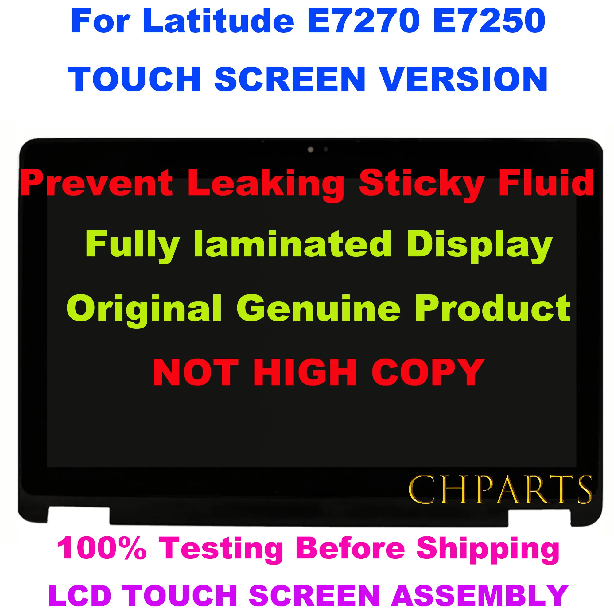 Pannello Display Lcd Touch Screen Di Ricambio Per Dell Latitude E7270, E7250, P22S, P22S002, P26S, P26S001, 12.5 Pollici, Fhd