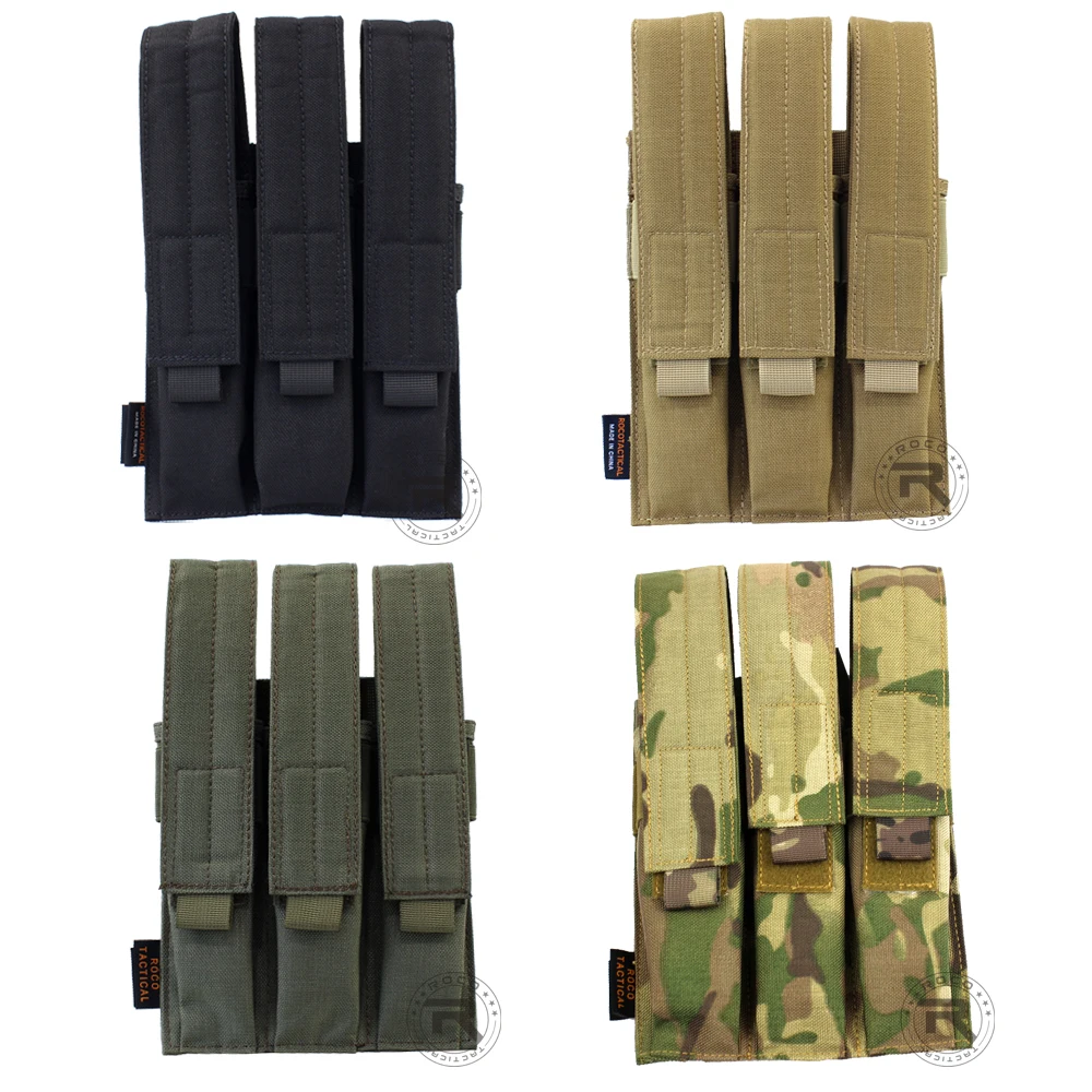 Tasca Portariviste Tattica Molle, Parte Superiore Aperta, Custodia Tripla Tattica Kriss, Custodia Tripla Tattica Molle