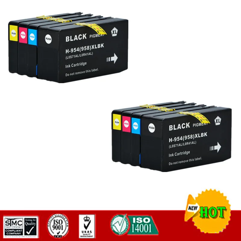 Cartuccia D'Inchiostro Compatibile Per Hp954Xl Tuta Hp954 Per Hp Officejet 7720 7740 Officejet Pro 8210 8710 8720 8730 Ecc.