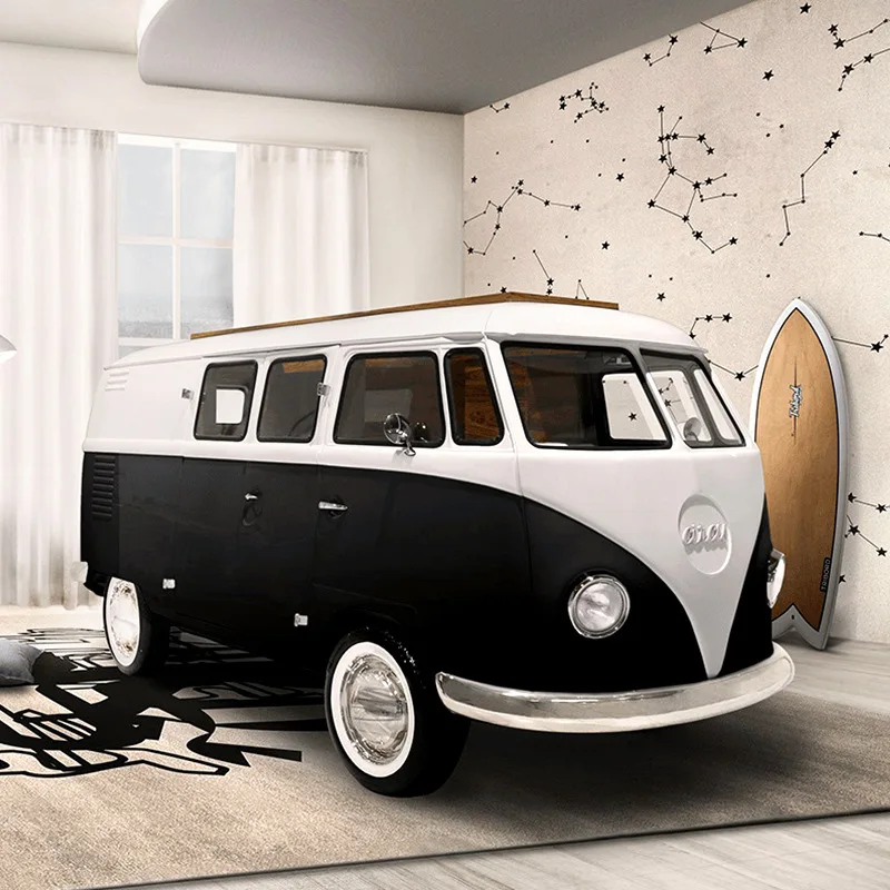 Meraviglioso Letto Per Bambini In Legno Massello Per Bambini E Bambine Set Di Mobili Per Suite Creative Letto Per Auto Letto Per Modellare Camper