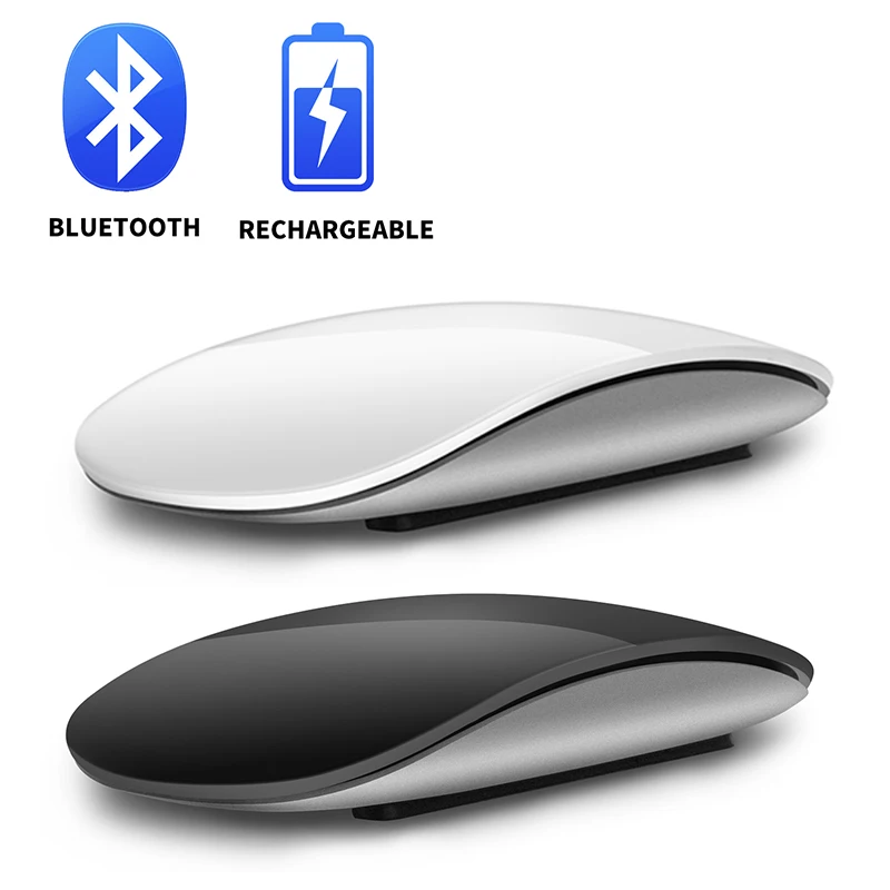 Bluetooth5.0 Wireless Arc Touch Magic Mouse Mouse Ergonomico Ultra Sottile Ricaricabile Mause Ottico Per Mouse Apple Macbook