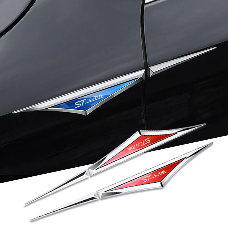 Auto Esterno 3D Leaf Board Decorazione Adesivi Laser Per Ford Focus Mustang Gt Shelby St Line Stline Mondeo Accessori Per Auto