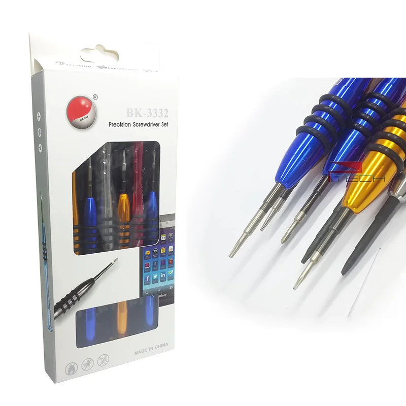 10 Set/Lotto Baku Bk3332 Set Di Cacciaviti Di Precisione Professionali Per Iphone Ipad Riparazione A Strappo Per Laptop Per Telefoni Cellulari