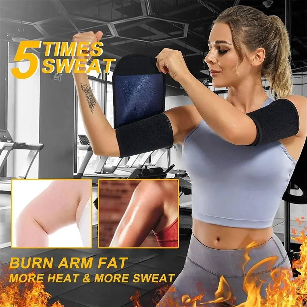 Arm Trimmer For Women Sauna Sweat Arm Shaper Bands Arm Slimming Sleeves Protection Fat Reducer Loss Workout Body Shaper