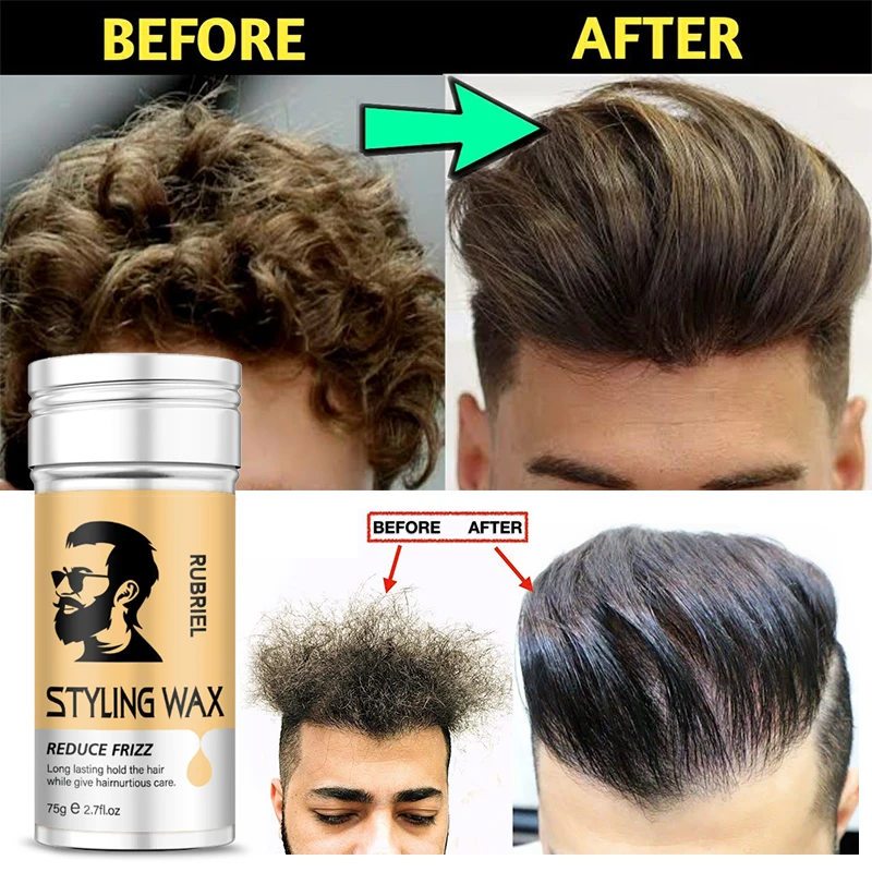 Hair Styling Hold Hair Wax Stick For Hair Men Lasting Dry Stereotipi Type Hair Balsam Wax For Hair Styling Clay Edge Control