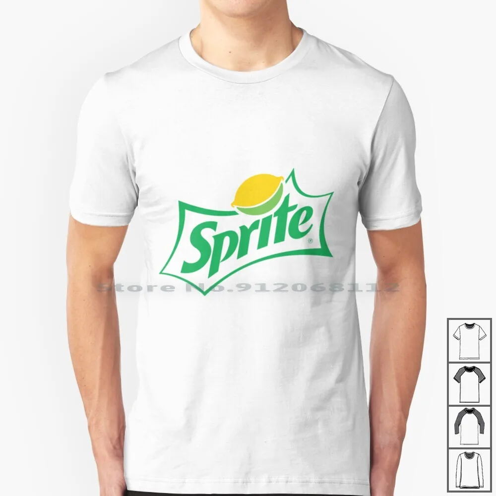 Maglietta Con Logo Sprite Verde Originale 100% Cotone Sprite Logo Verde Vintage Pinup Color Originale