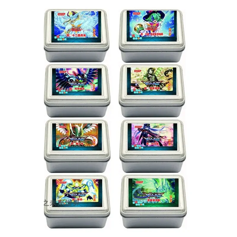 Anime Yu Gi Oh Rare Cards Yugi Muto Ultimate Falcon Blackwing Cyber Dragon Iron Box Anime Characters Collection Card Gift Toys