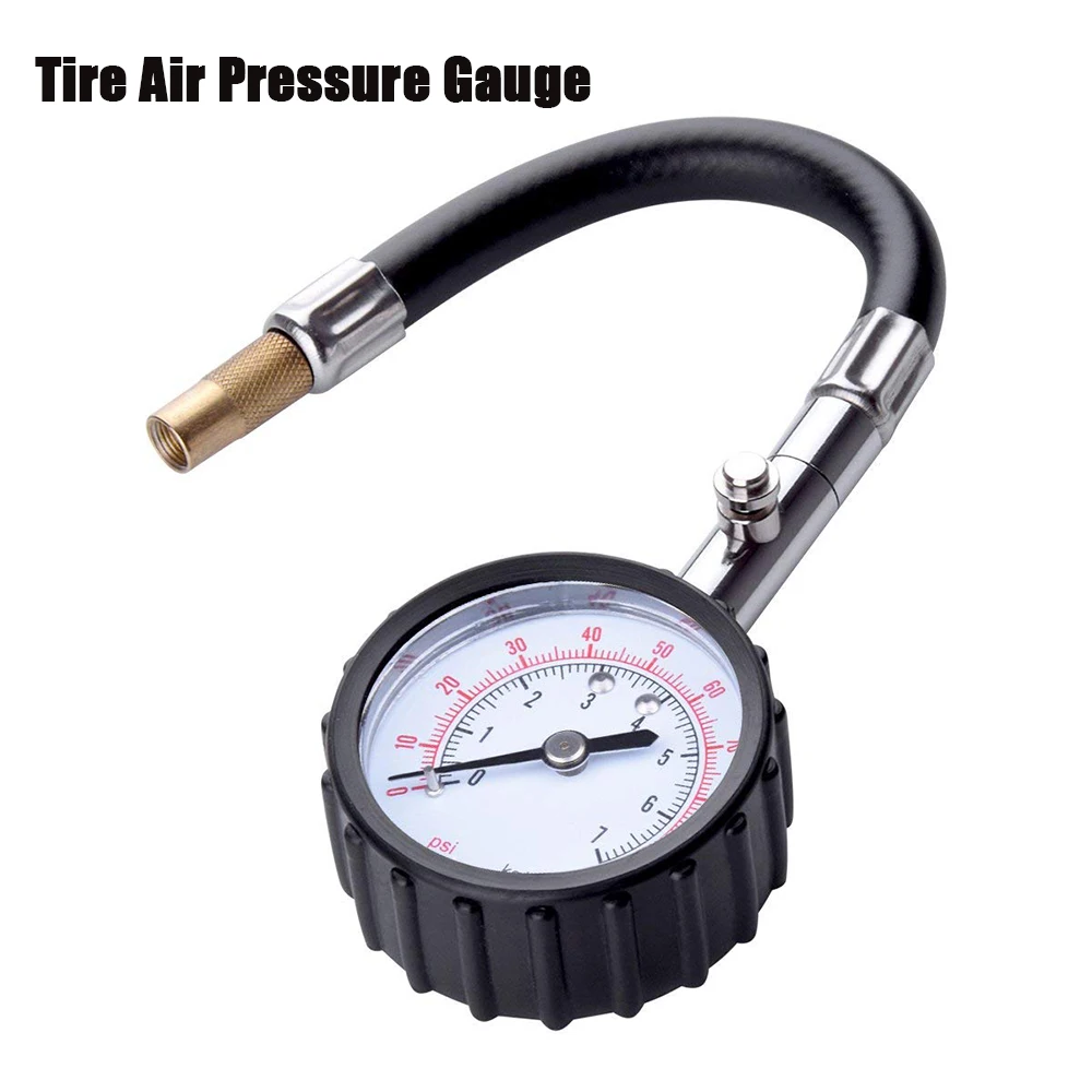 Di Trasporto Del Nuovo Auto Motore Della Bici Dell'Automobile Del Pneumatico Air Pressure Gauge Lungo Tubo 0-100 Psi Tester Del Tester Del Veicolo Sis