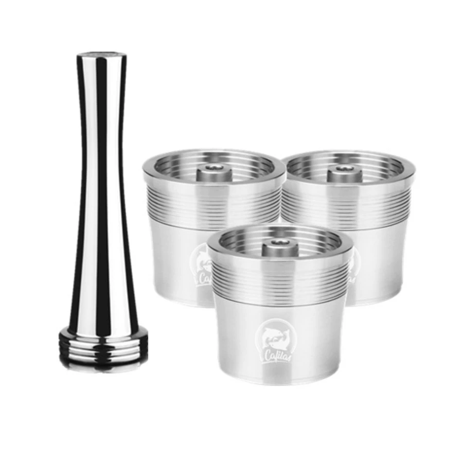 Icafilas Per Illy Capsula Di Caffè Riutilizzabile Filtro Per Caffè In Acciaio Inossidabile Capsula Ricaricabile Tazza Pod Tamper Per Illy X7,X5