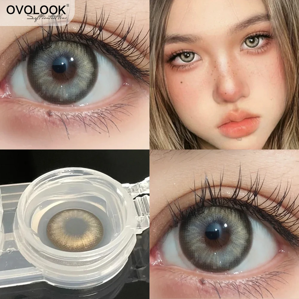 Ovolook 1 Paio Di Lenti Super Beauty Lenti A Contatto Naturali Lenti Colorate Per Occhiali Lenti Per Occhi Grandi Lenti Marroni Lenti Per Occhi Blu