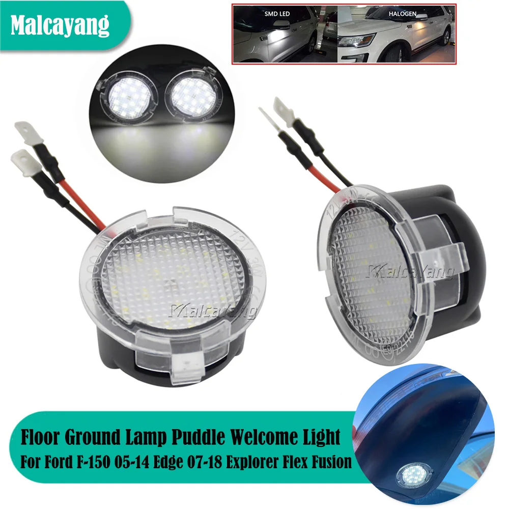 2X Led Specchio Laterale Da Terra Lampada Da Terra Luce Pozzanghera Per Ford F150 Raptor Edge Explorer Flex Fusion Lincoln Navigator Mark Mlt Mkx