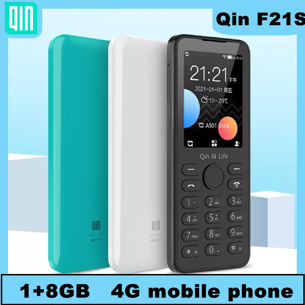 Qin F21S Cellulare Volte 4G Rete Wifi 2.4 Pollici Bt 4.2 Telecomando A Infrarossi Gps
