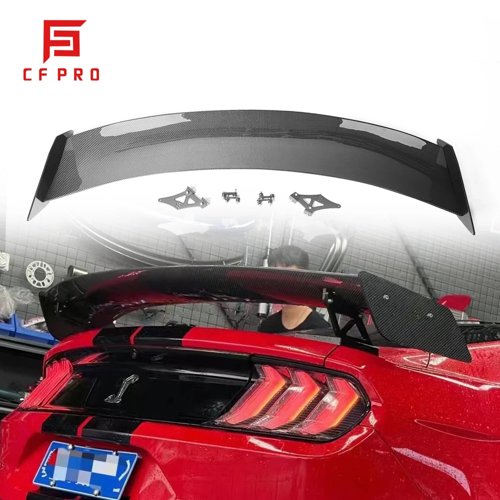 Spoiler Gt500 In Fibra Di Carbonio Mustang Gt Modificato Coda Dell'Ala Del Vento Adatto Per Accessori Ford Mustang 2017-2021 Gt 500