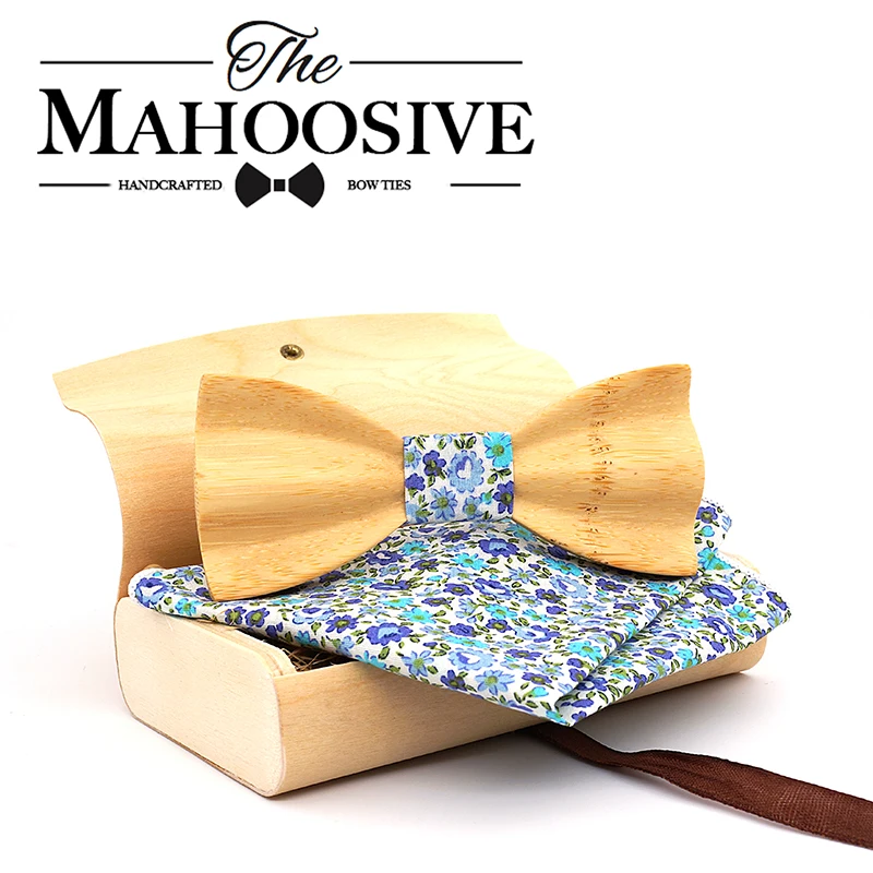 Mahoosive Flower Papillon In Legno Fliege Hochzeit Cravatte Floreali Noeud Papillon Bois Cravatta In Legno Noeud Papillon Enfant Per Uomo Matrimonio