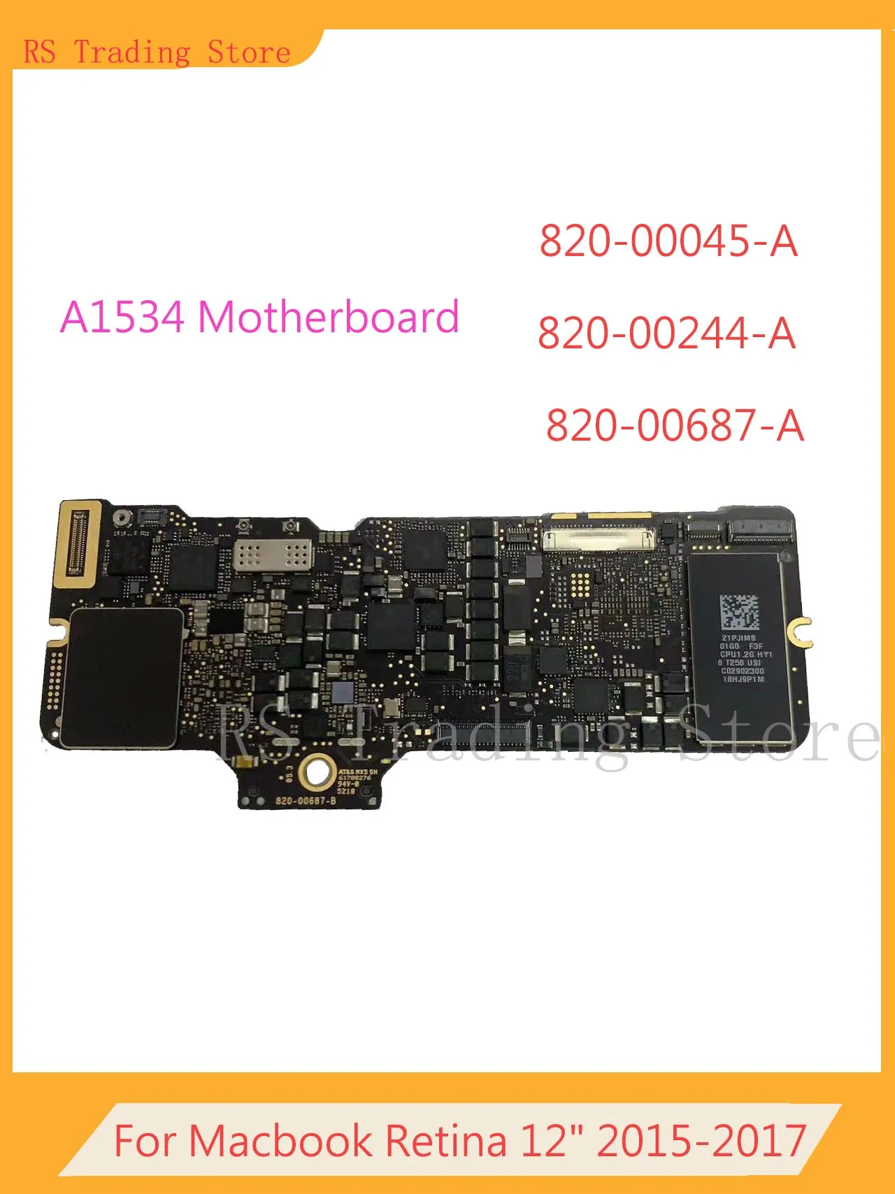 Per Macbook Retina 12 "A1534 Scheda Madre 2015-2017 Anno Muslimexmuslimatexoriginal Testato Buono
