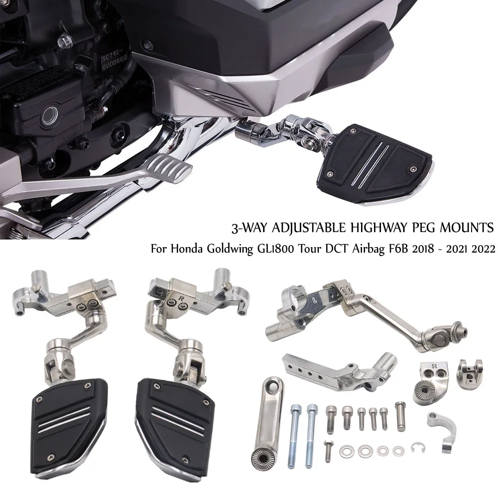 Gl1800 2018-2022 Moto Engine Guard Pedane Pedale Da Crociera Per Honda Goldwing Gl1800 F6B Aero Flip-Out Highway Pedane