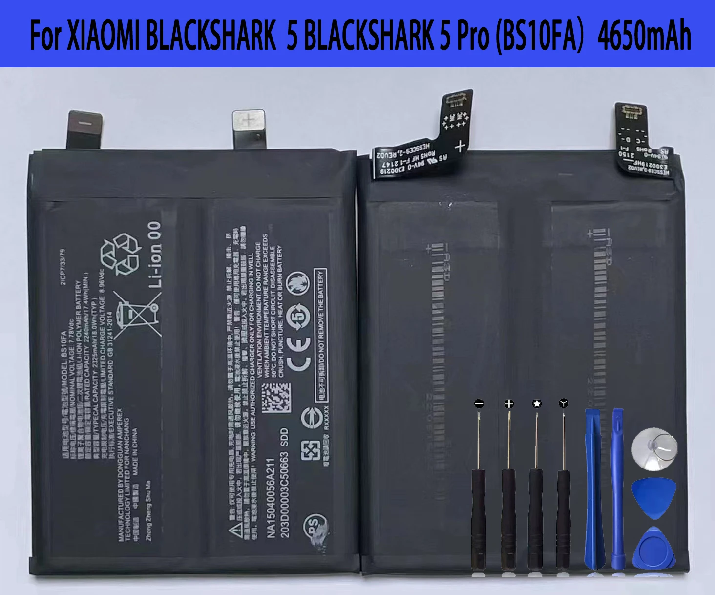 Bs10Fa Bs1Ofa Batteria Per Xiaomi Blackshark 5 Pro Bs5 Batteria Capacità Originale Parte Di Riparazione Batterie Per Telefoni Cellulari Bateria