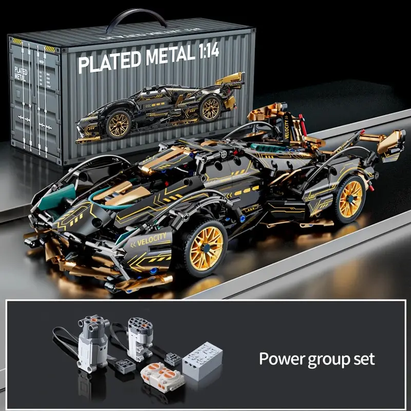 89109 Super Sports Car 900Pcs Building Block Kit,Cars 1:14 Model Moc Construction Christmas Xmas Toys For Boys Adults
