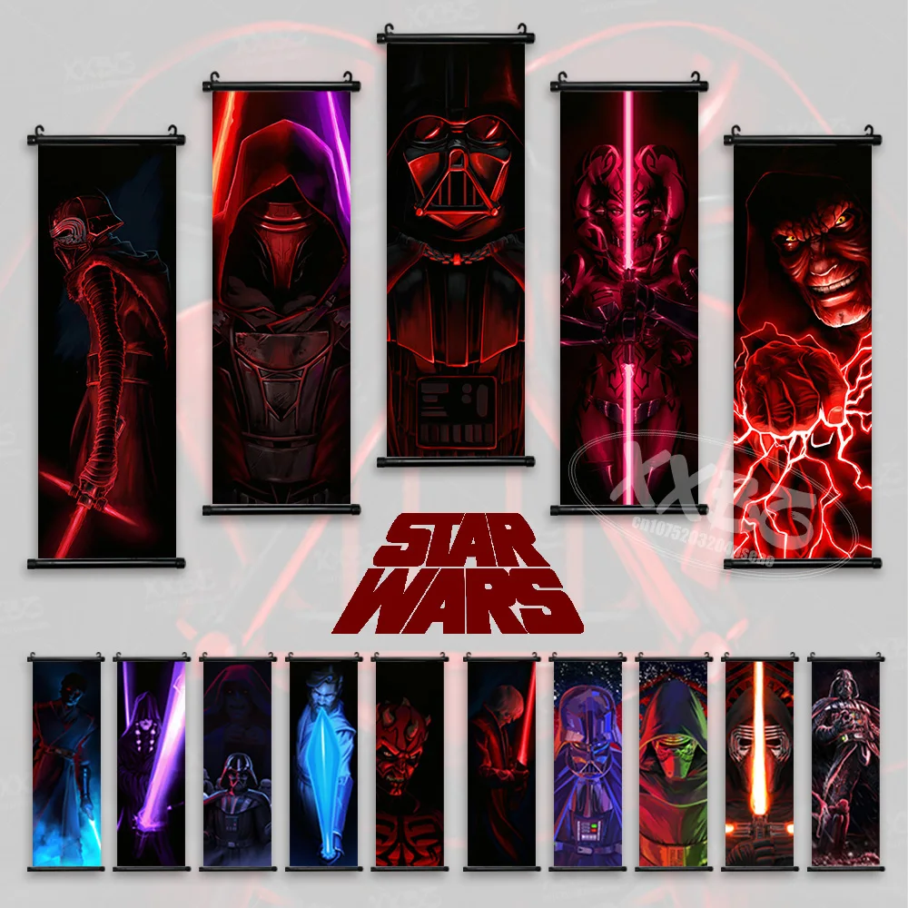Ahsoka Tano Comics Hanging Painting Star Wars Poster Sabine Wren Wall Art Shin Hati Scrolls Picture Lightsaber Decorazione Della Casa