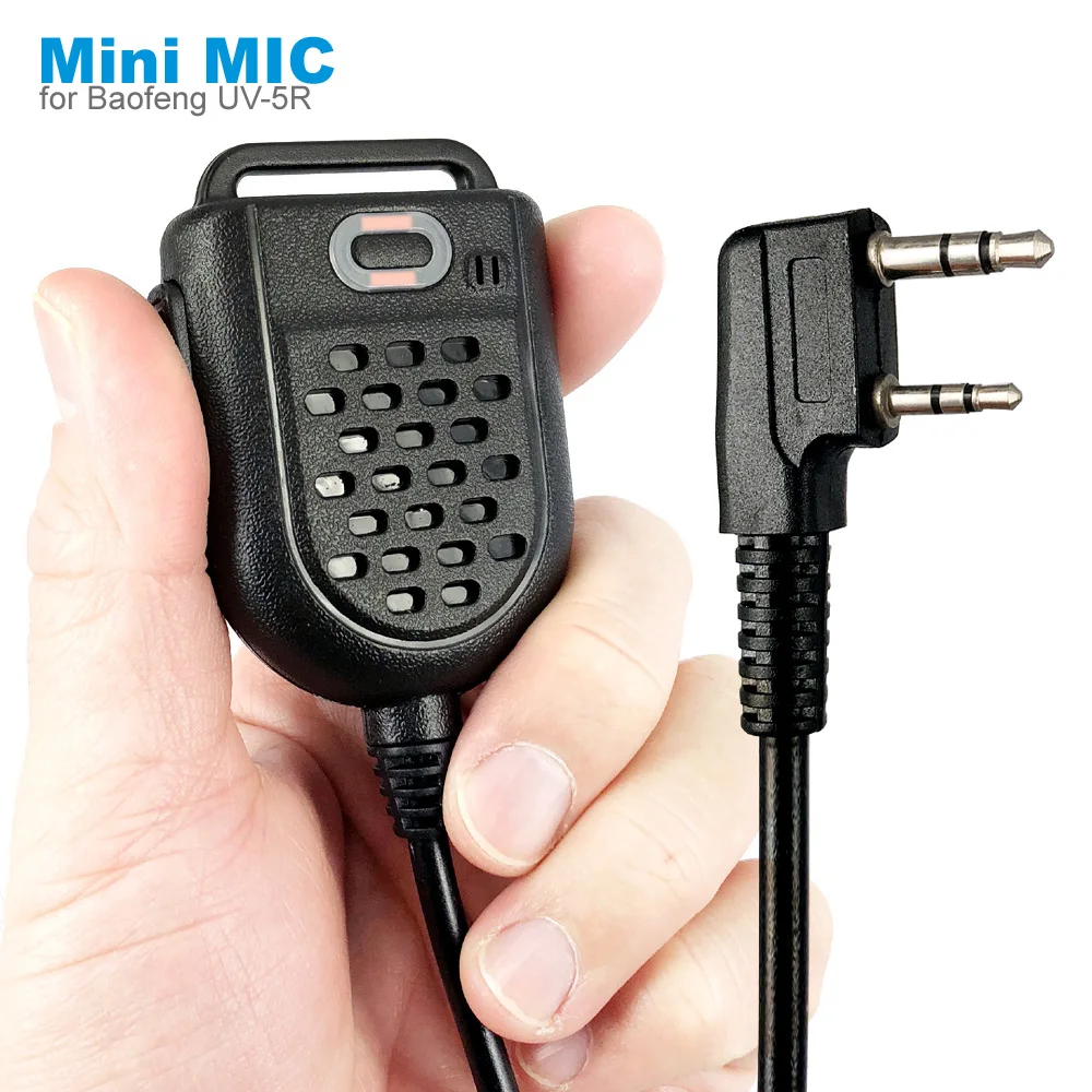 Mini Ptt Altoparlante A Spalla Microfono Microfono Per Kenwood Tk-3107 Baofeng Uv-5R 10R 13 16 17 18 21 Pro Bf-888S T20 F22 Walkie Talkie