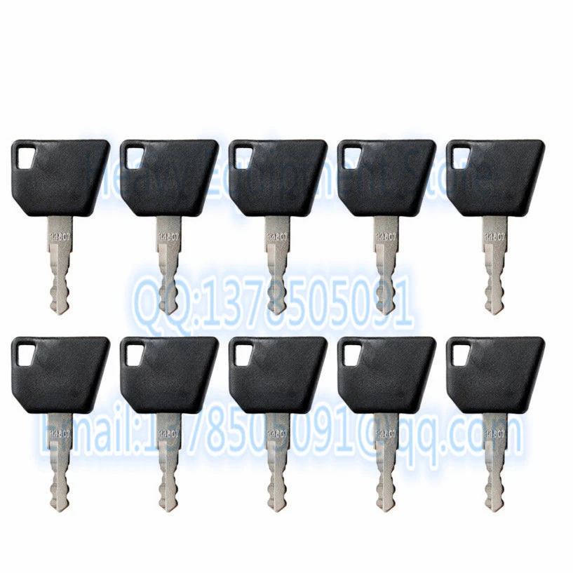 10 Pc 14607 Di Blocco Chiave Di Accensione Per Jcb Bomag Escavatore Wacker Neuson Hamm Master 3Cx Hatz Manitou Trattore