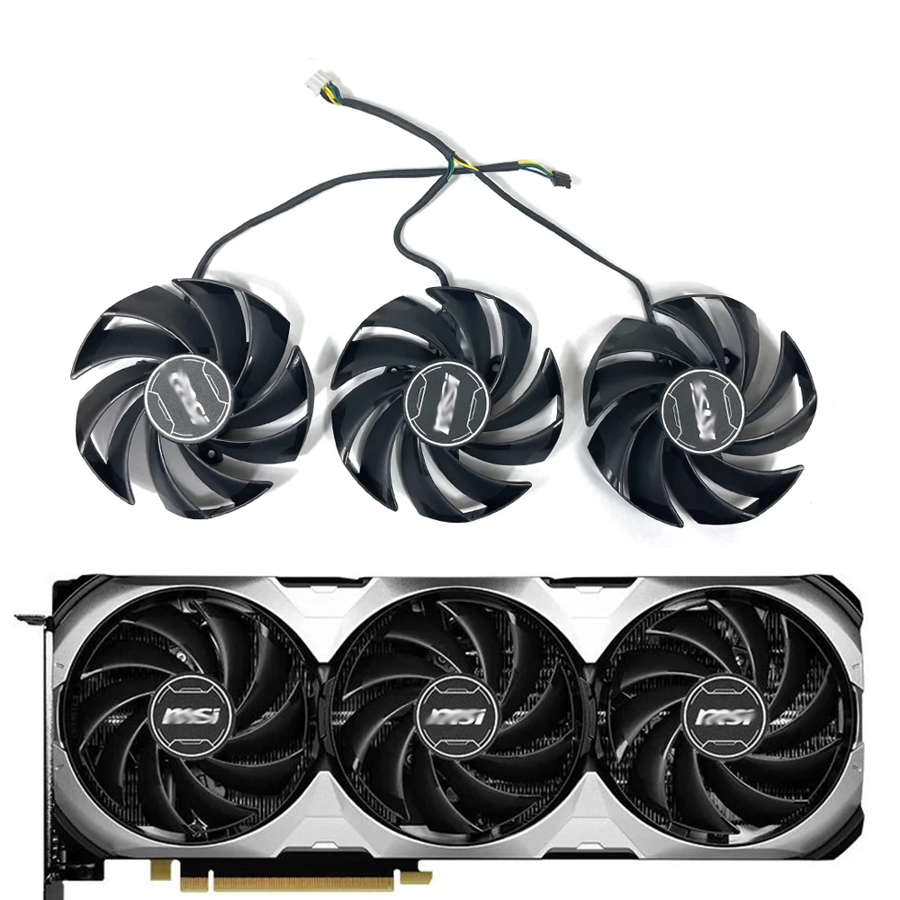 Ventola Di Raffreddamento 85Mm 4Pin Pld09210S/B12Hh 4070Ti Ventus 3X Gpu Ventola Per Msi Geforce Rtx 4070Ti Ventus 3X
