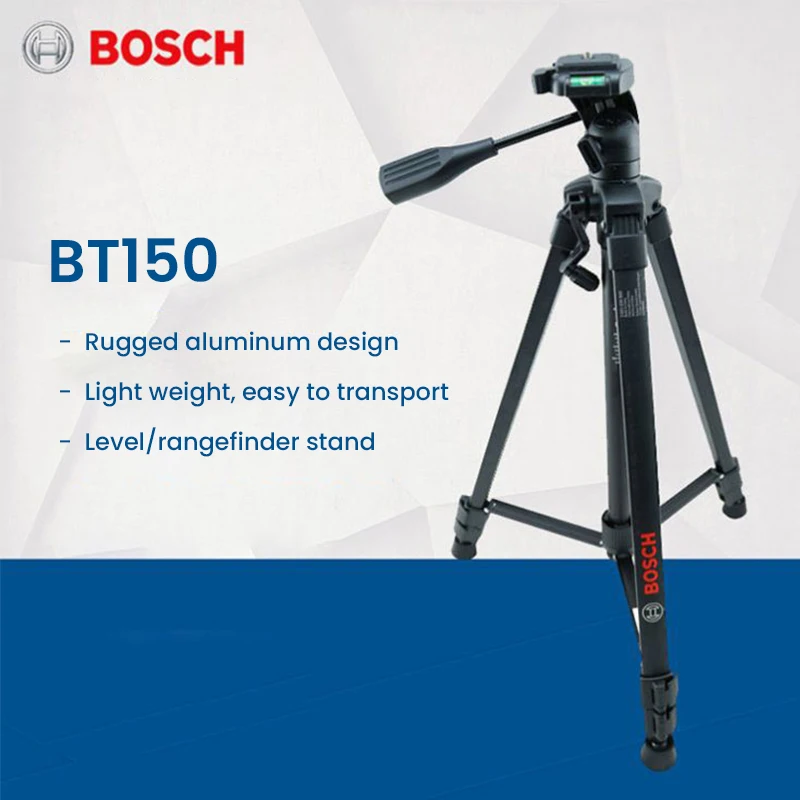 Bosch Bt150 1/4 Livello Laser Distanza/Punto/Misuratore Di Marcatura Treppiede 55-157Cm Staffa Per Glm50-23G/Gpl3G/Gll3-60Xg/Gll3X/Gpl5/Gll3-80P