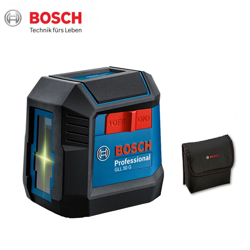 Bosch Gll 50G Professional Laser Level Machine 2 Line 15M Nivel Laser Strumenti Di Costruzione Laser Verde Ad Alta Potenza