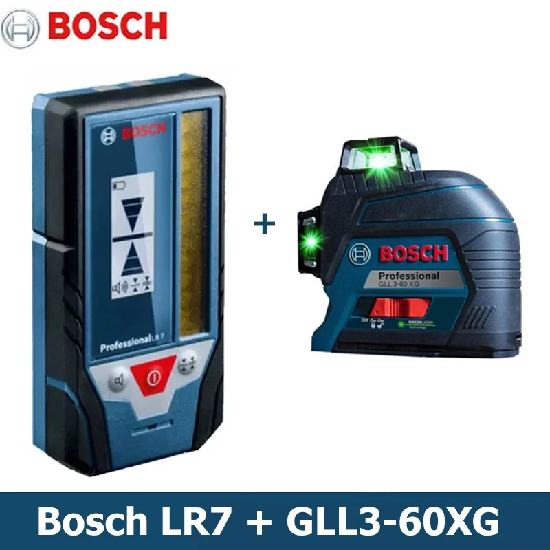 Bosch Lr7 Professional Red Green Misuratore Di Livello Laser Telemetri 3D 3-Planes 12 Line Beam Gradienter Projection Diastimetro