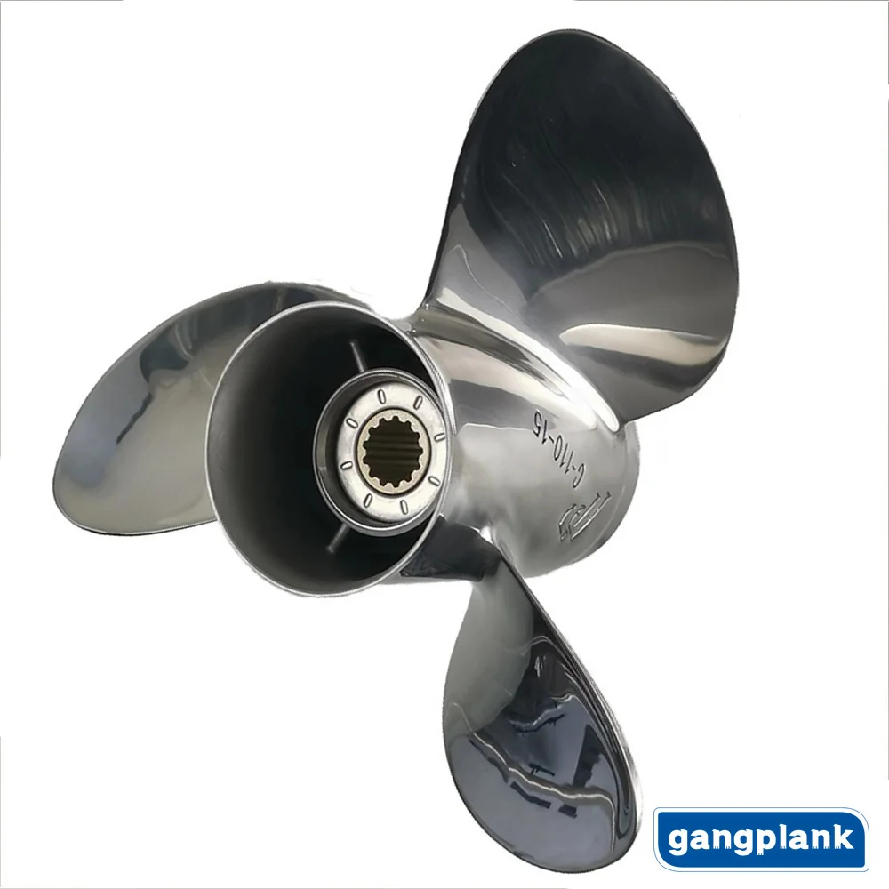 Elica Marina 10 1/4 X16-G Per Honda Yamaha Mercury Motore Fuoribordo Per Barche A Motore Elica In Acciaio Inossidabile 10 1/4 X16-G