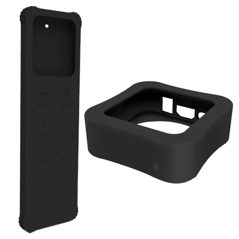 Custodia Protettiva Per Telecomando E Tv Box Per Apple Tv 4K 5Th / 4Th-[Antiscivolo] Cover In Silicone Antiurto Per Apple Tv