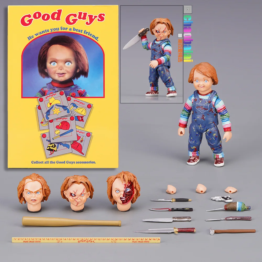 23.5Cm Spirit Halloween 2 Ft Talking Chucky Doll Ragazzi Chucky Childs Gioca Spaventoso Brideof Chucky Action Figure Modello Da Collezione