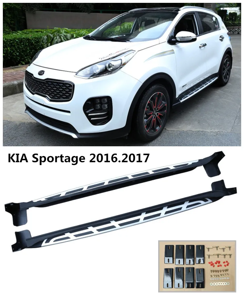 Per Kia Sportage 2016.2017 Pedane Per Auto Pedali Per Pedane Laterali Auto Alta Qualità Nuovissimi Modelli Originali Nerf Bar