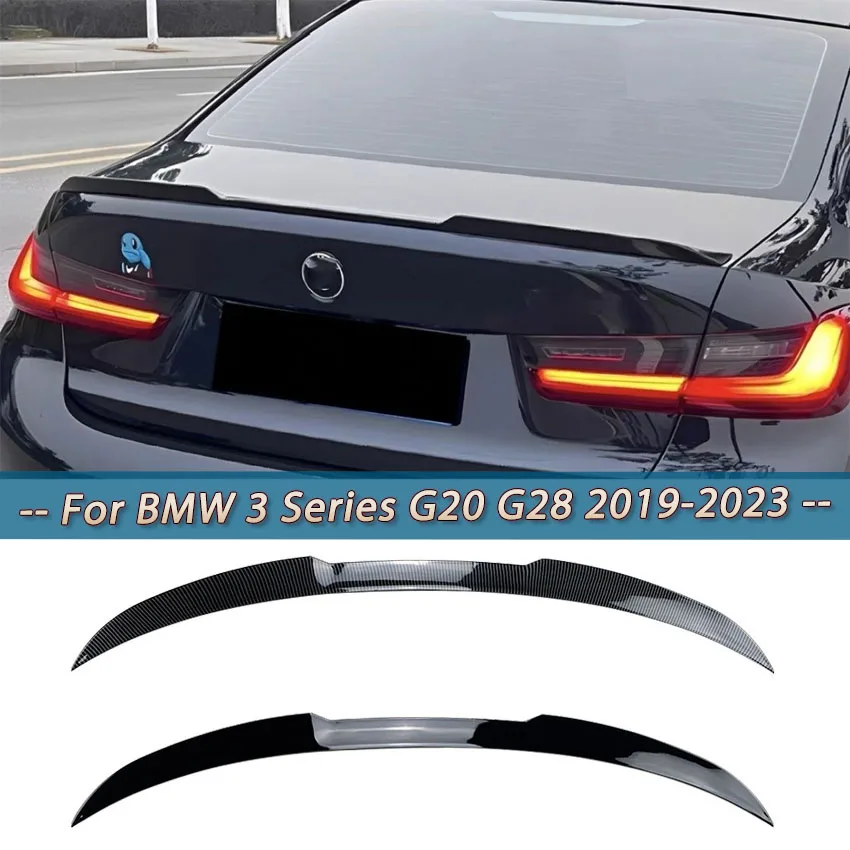 Per Bmw Serie 3 G20 G28 M3 Style Car Rear Trunk Spoiler Splitter Wing Tail Trunk Lip Body Kit Tuning 325I 330I M3 2019-2023