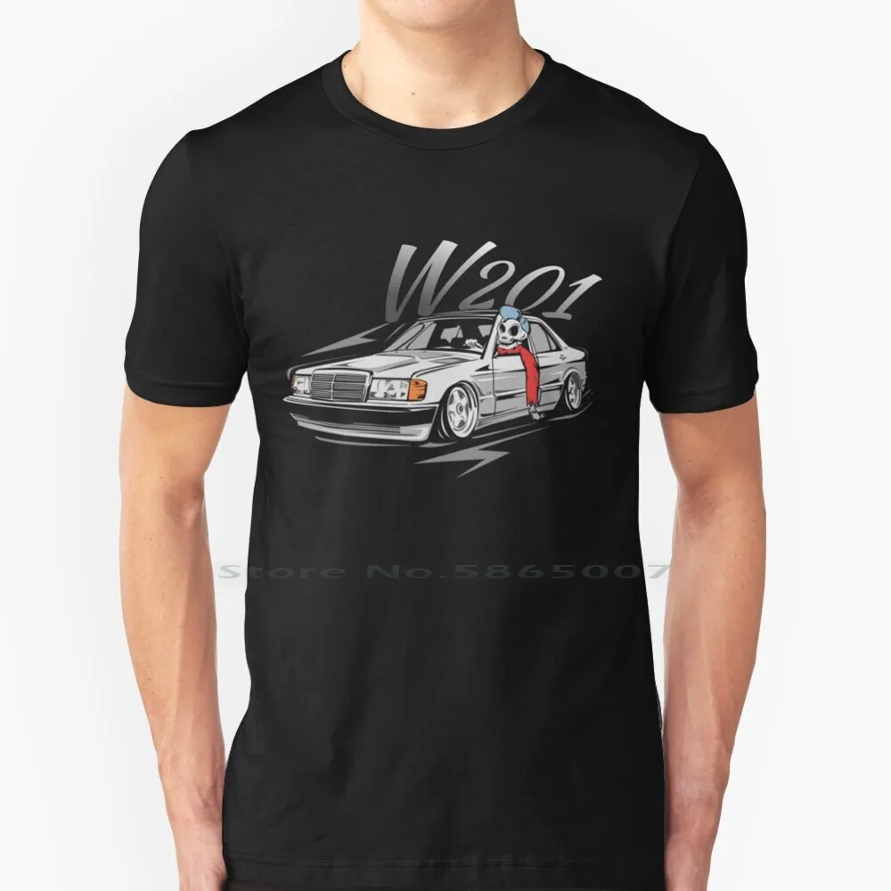 W201 "Low Style Skulldriver" T Shirt Cotone 6Xl 190 E Evo 190Evo W201 Evo W 201 W201 Appassionato W201 Lover W201 Tuning
